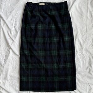 Vintage Eddie Bauer wool plaid skirt